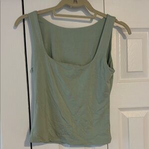 Sleek Green Women's Tank Top